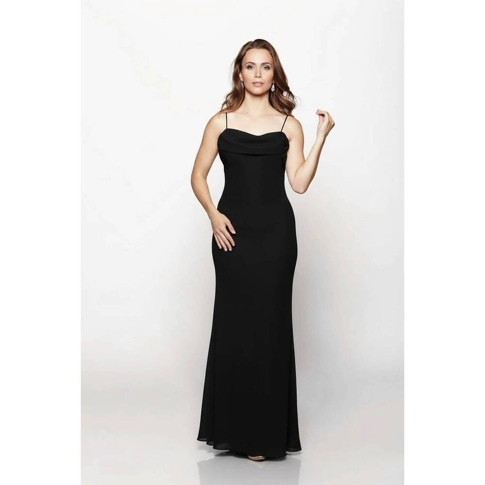 NEW LAST DRESS flowing muse gown in black